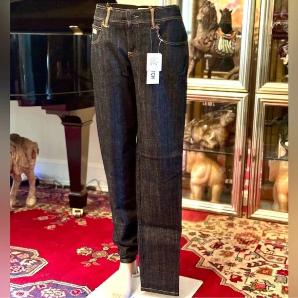 Moschino Women's Jeans Donna Stretch Low Waist Fitted Hips (Model #WQ 130) - Picture 1 of 16